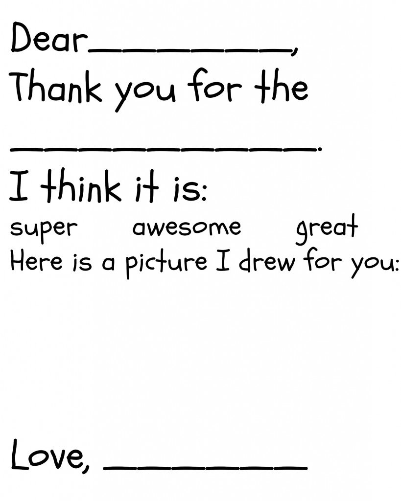 Free Children&amp;#039;s Thank You Printable | The Happier Homemaker - Free Printable Thank You Notes