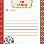 Free Christmas Letter Paper Template Valid Letter To Santa Free   Free Printable Santa Letter Paper