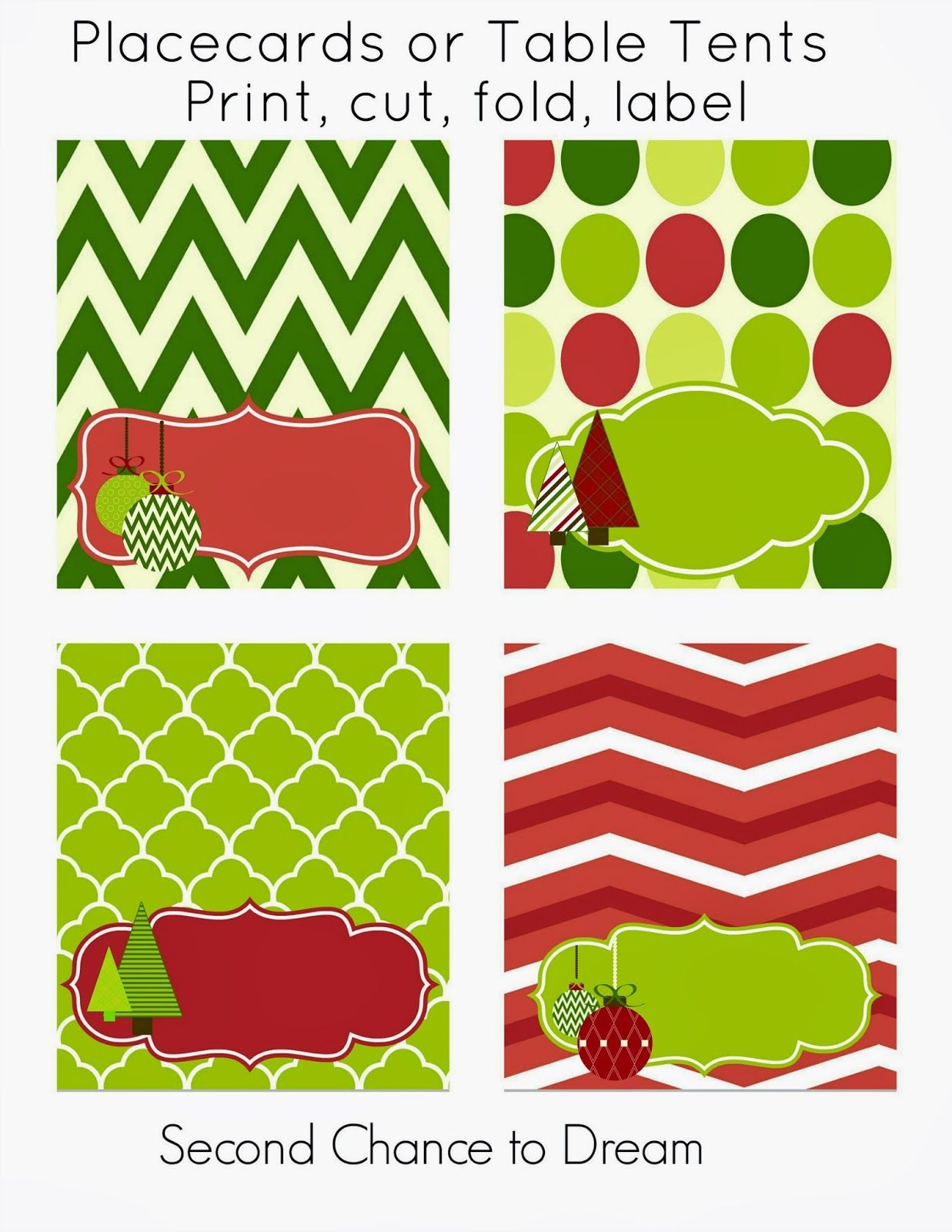 Free Christmas Party Printables | Printables | Pinterest | Christmas - Free Printable Christmas Tent Cards