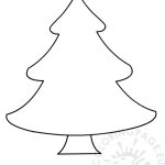 Free Christmas Tree Template – Coloring Page   Free Printable Christmas Tree Template