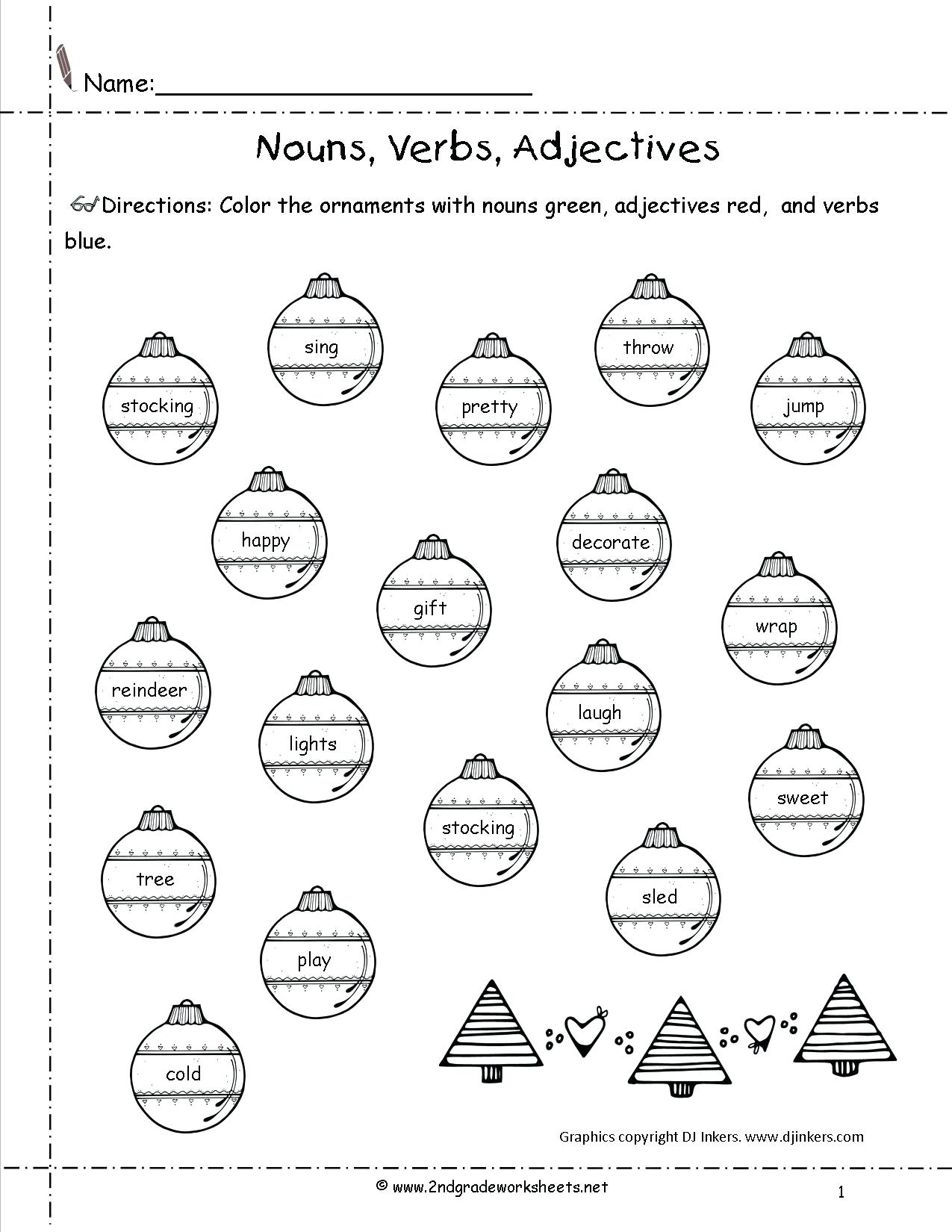 Free Christmas Worksheets Printables Ornaments Free Christmas - Free Printable Worksheets Uk