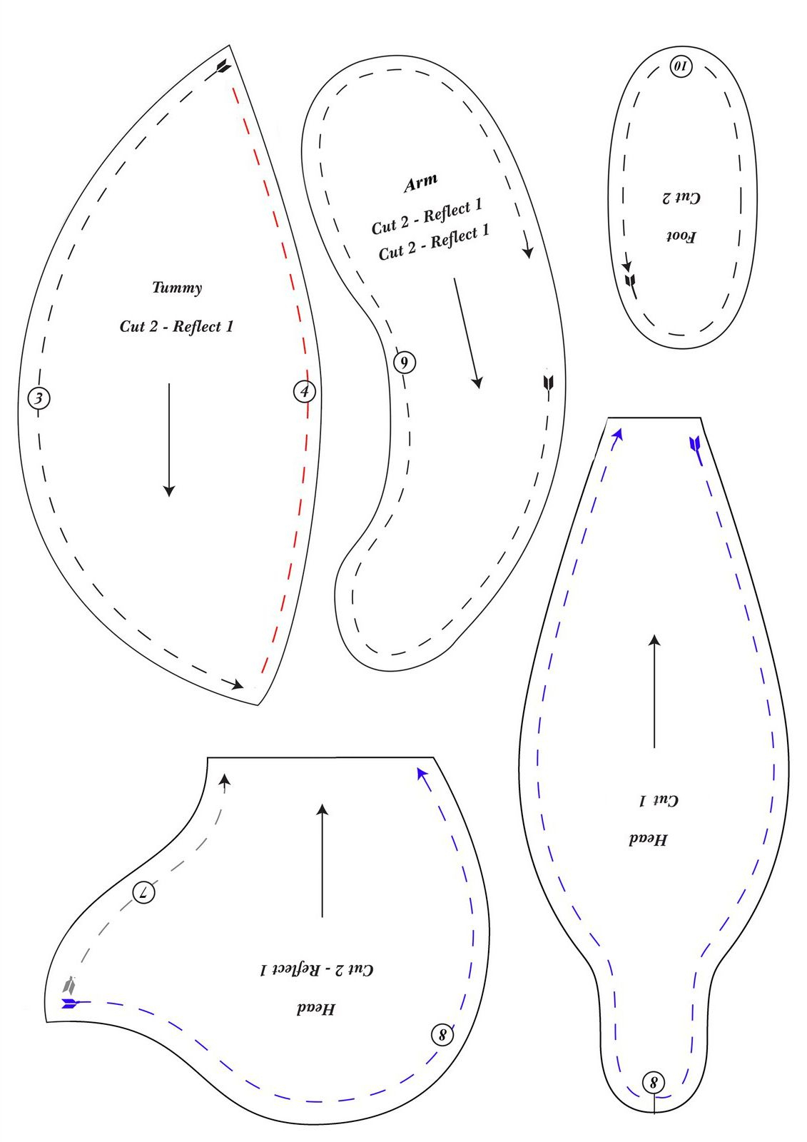 Free Cloth Ted Teddy Bear Outline For Sewing Recycled Teddy Bear - Free Printable Teddy Bear Clothes Patterns