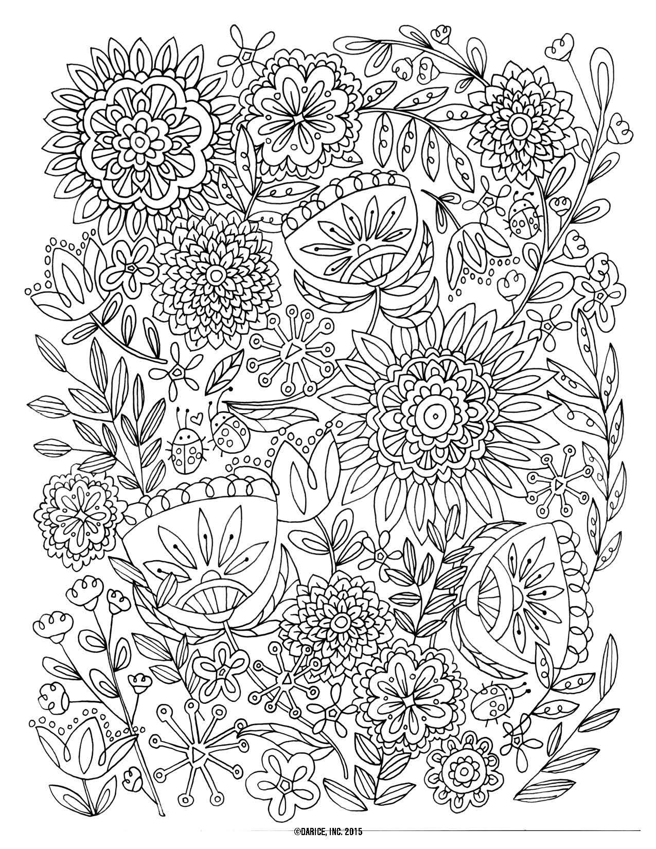 Free Coloring Pages Printables | Coloring Books Printable - Free Printable Flower Coloring Pages For Adults