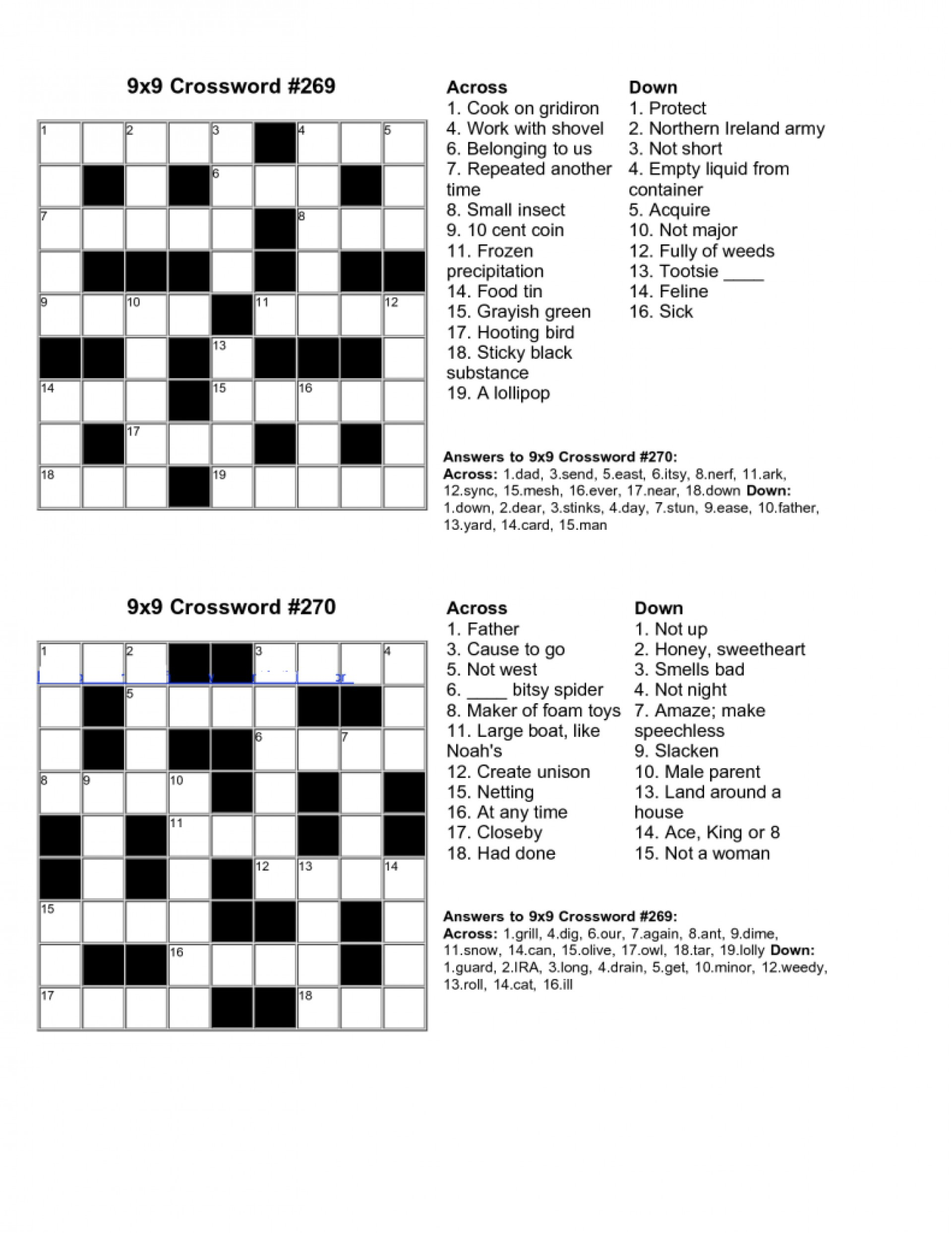 Free Crossword Puzzle Maker Printable - Stepindance.fr - Free Printable Crossword Puzzle Maker With Answer Key