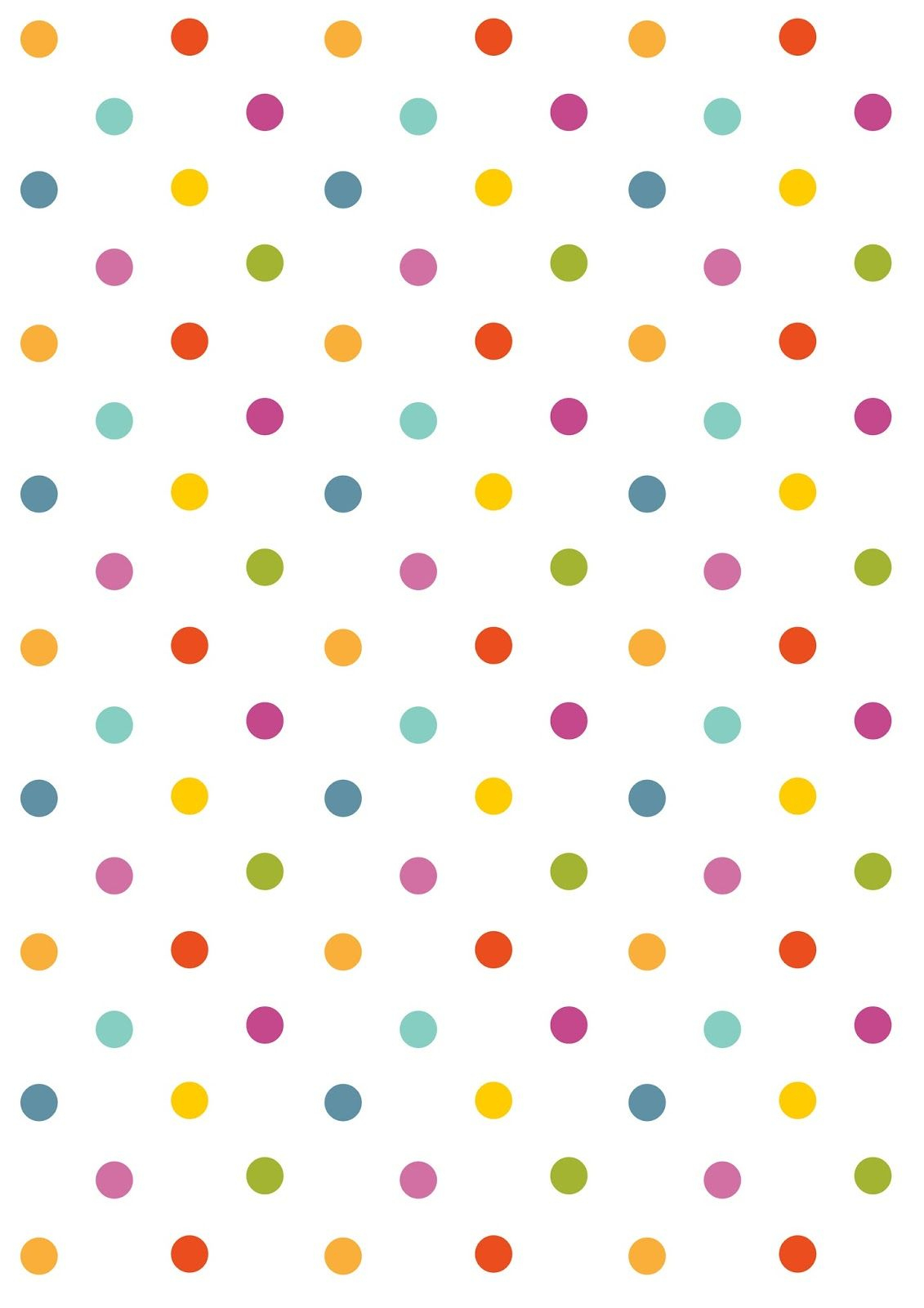 Free Digital Polka Dot Scrapbooking Paper - Ausdruckbares - Free Printable Wallpaper Patterns