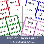 Free Division Flash Cards | 3 Dinosaurs Throughout Free Printable   Free Printable Division Flash Cards