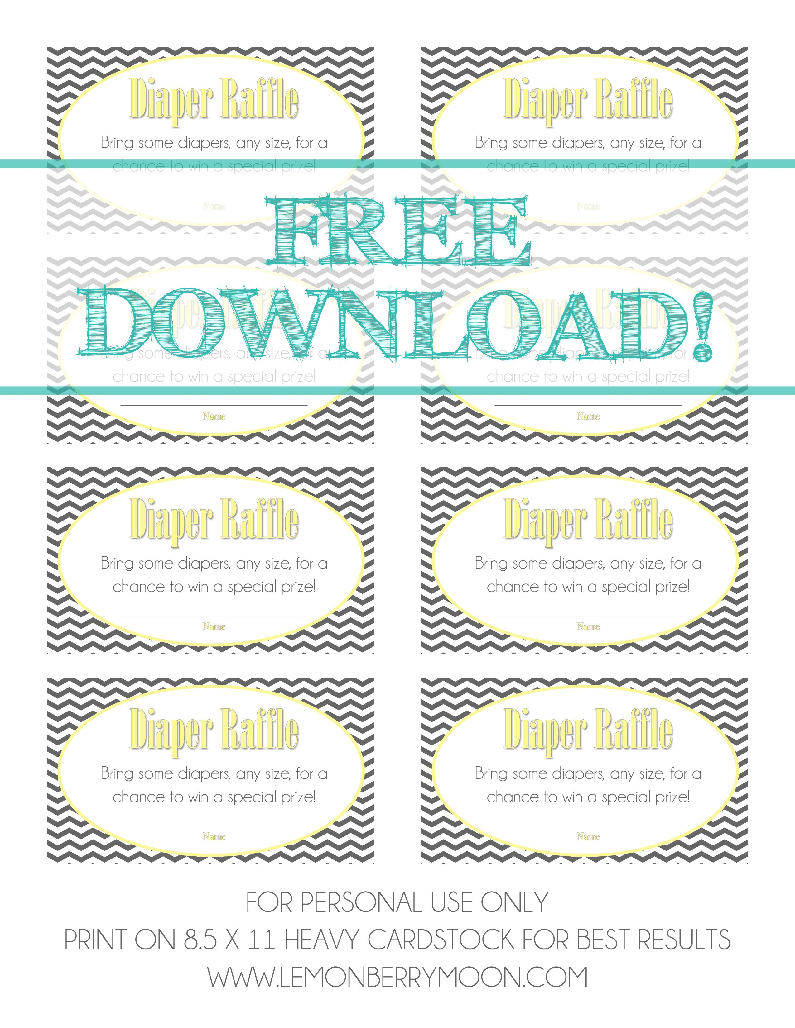 Free Download - Baby Diaper Raffle Template | Baaby Shower | Baby - Free Printable Diaper Raffle Tickets For Boy Baby Shower