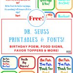 Free Dr. Seuss Printables & Fonts!   Free Printable Welcome Back Signs For Work