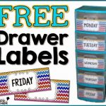 Free Drawer Labels | Back To School Activities | Pinterest | Drawer   Free Printable Classroom Tray Labels