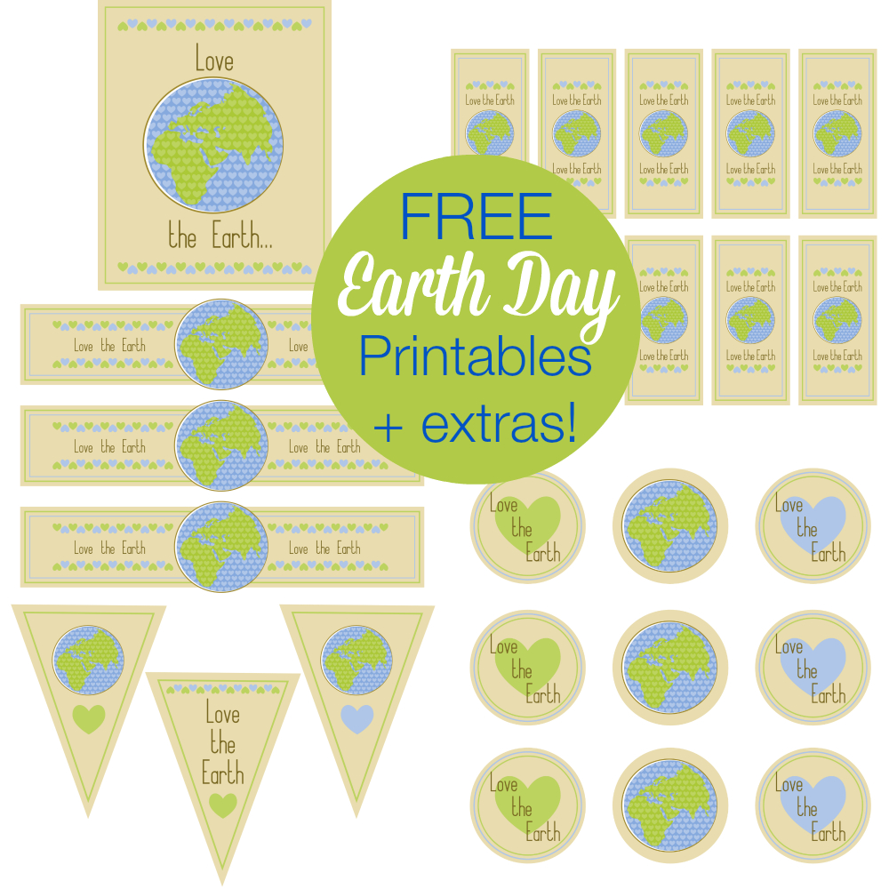 Free Earth Day Printables And More! | Printable Party Games And More - Free Printable Earth Pictures