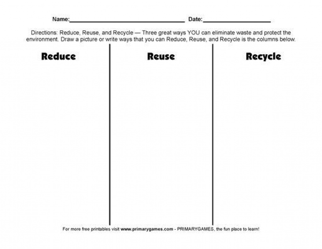 Free Earth Day Worksheets: Reduce, Reuse, Recycle! - Free Printable - Free Printable Recycling Worksheets