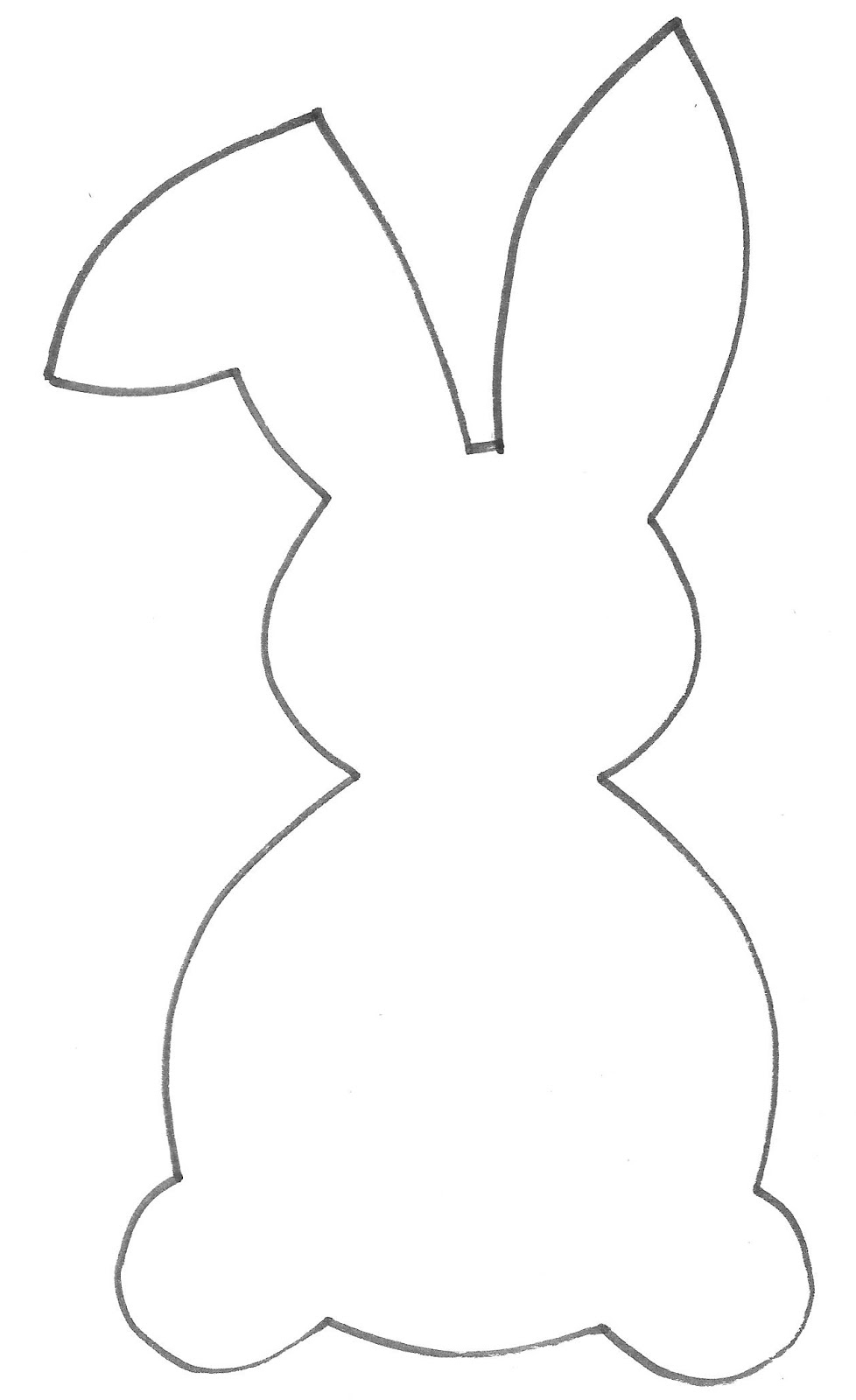 Free Easter Bunny Banner Printable - Of Faeries &amp;amp; Fauna Craft Co. - Free Printable Bunny Templates