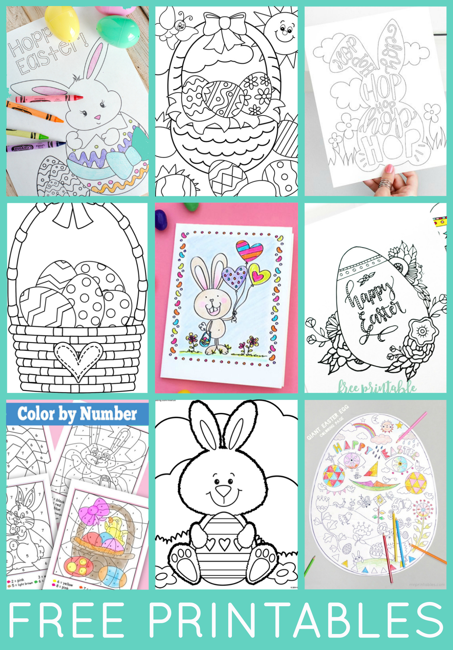 Free Easter Coloring Pages - Happiness Is Homemade - Free Printable Easter Images
