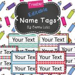 Free Editable!! Chevron, Dots Or Rainbow.simple Name Tags Type In   Free Printable Name Tags For Preschoolers