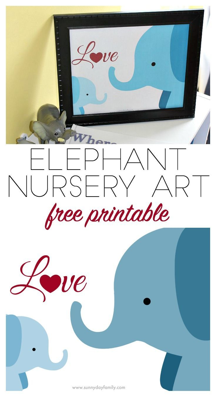 Free Elephant Nursery Printable Inspiredwhere You Go, I Go - Free Printable Elephant Images