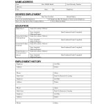 Free Employment Application Form Template Free Job Application   Free Printable Job Application Form Pdf