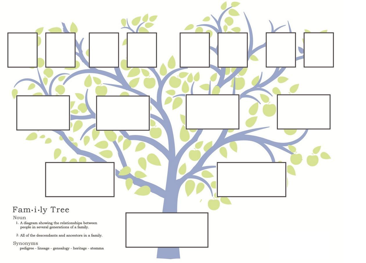Free Family Tree Template To Print - Google Search … | Grandparents - Free Printable Family Tree Template 4 Generations
