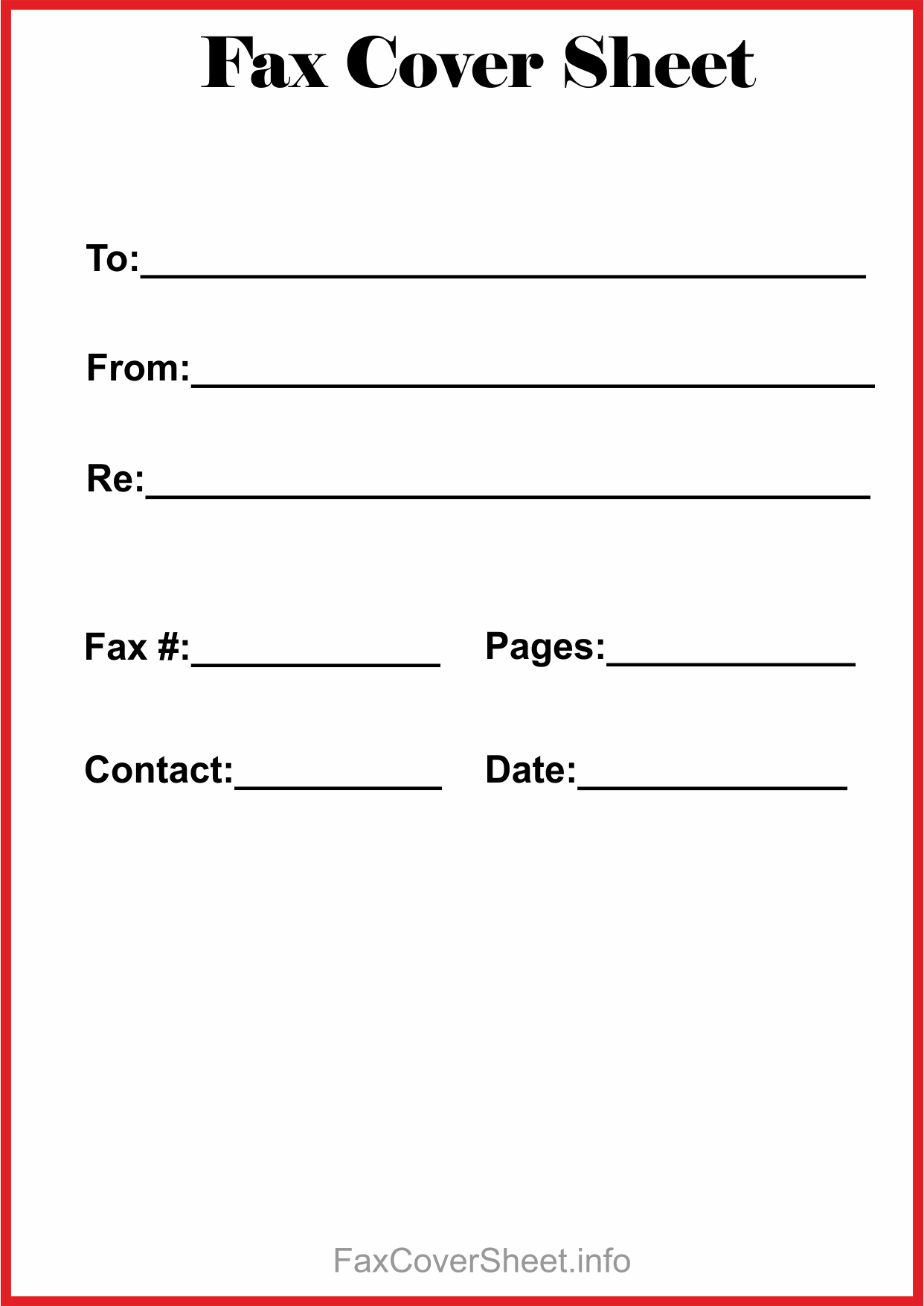 Free]^^ Fax Cover Sheet Template - Free Printable Fax Cover Sheet