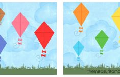 Free File Folder Game For Preschoolers: Kites! - The Measured Mom - Free Printable File Folder Games