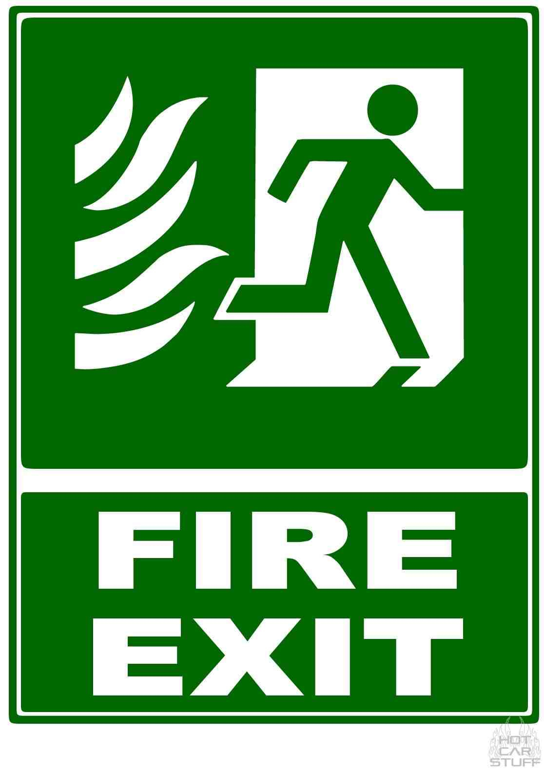 Free Fire Exit Signs, Download Free Clip Art, Free Clip Art On - Free Printable Exit Signs With Arrow