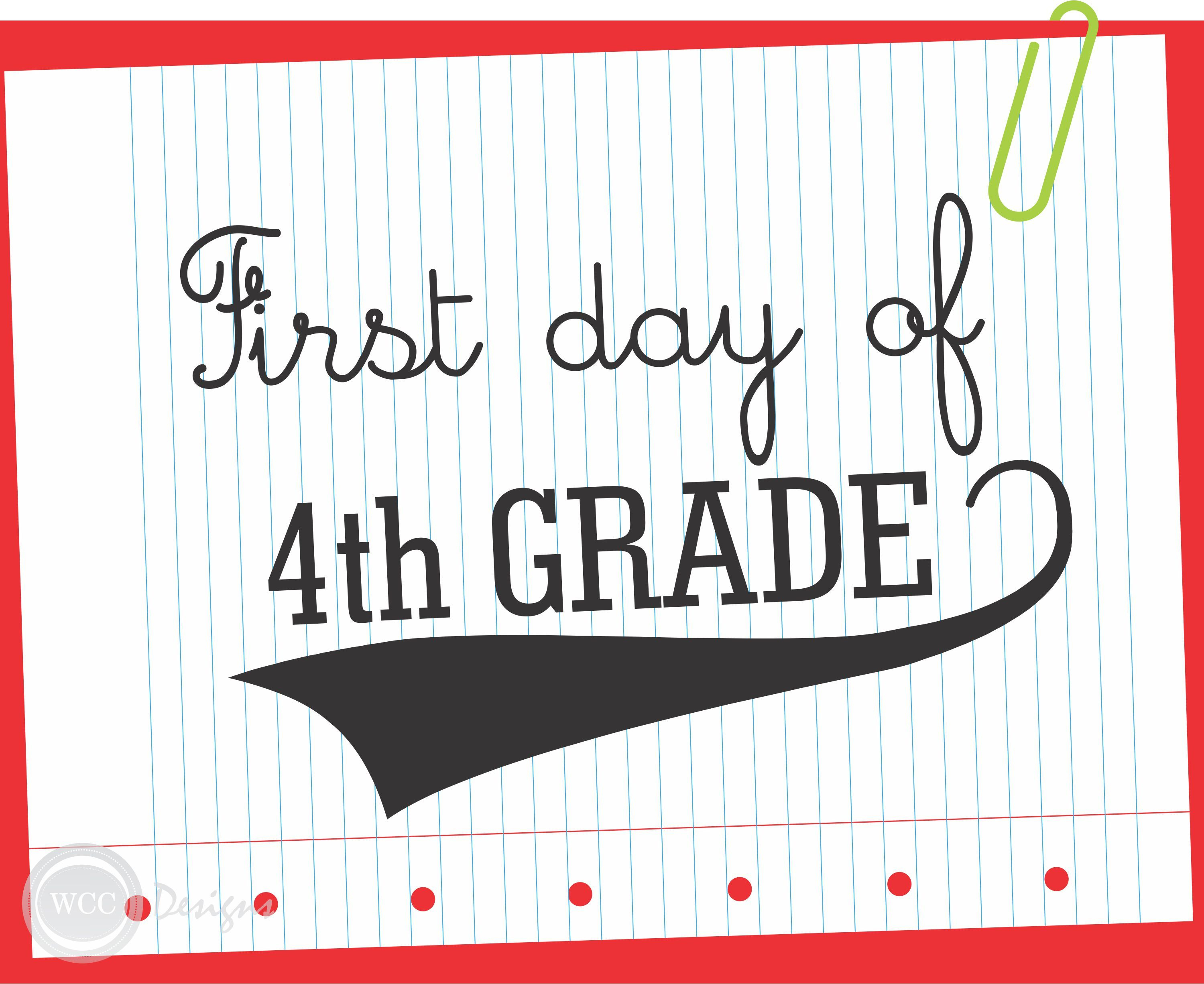 First Day Of 3Rd Grade Free Printable Free Printable