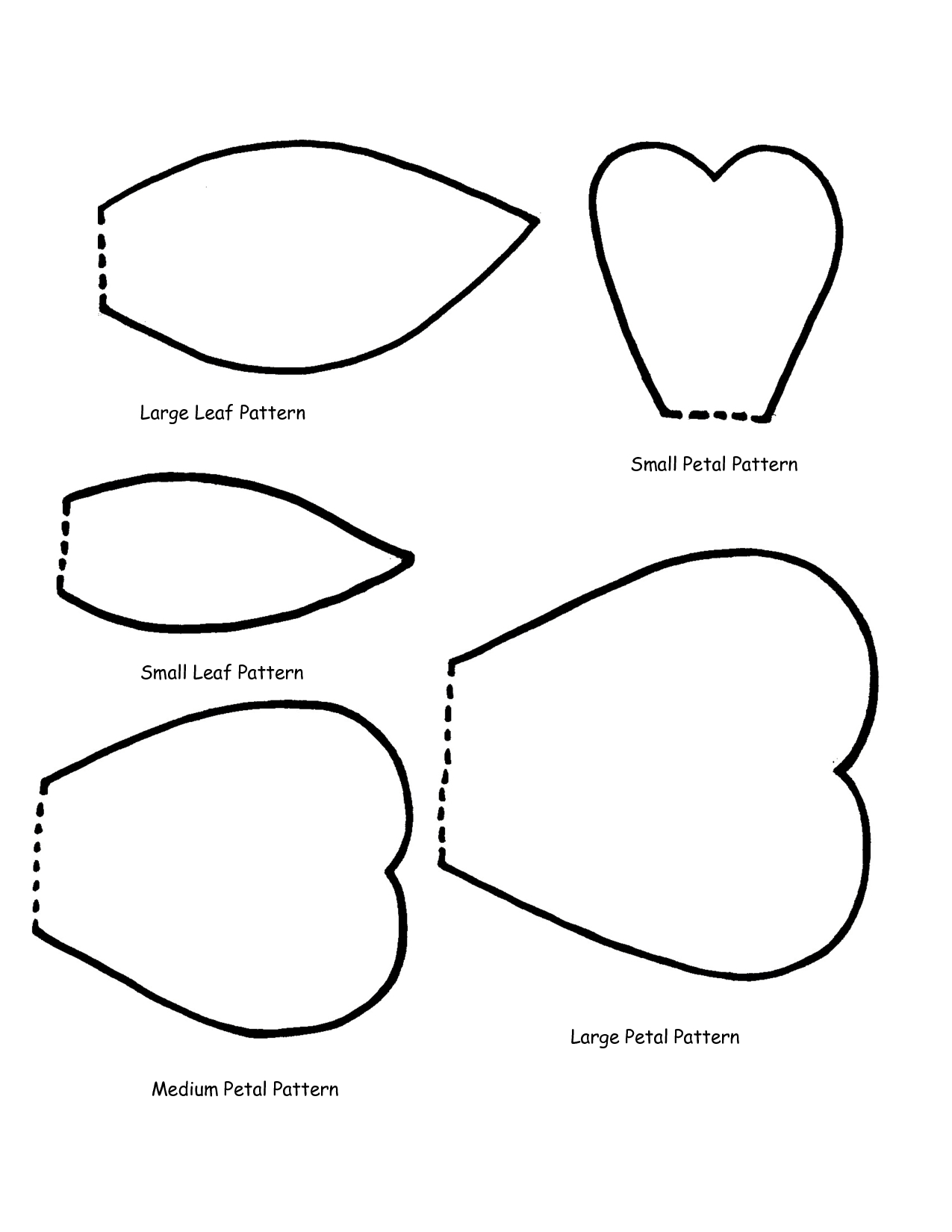 Free Flower Petals Template, Download Free Clip Art, Free Clip Art - 5 Petal Flower Template Free Printable