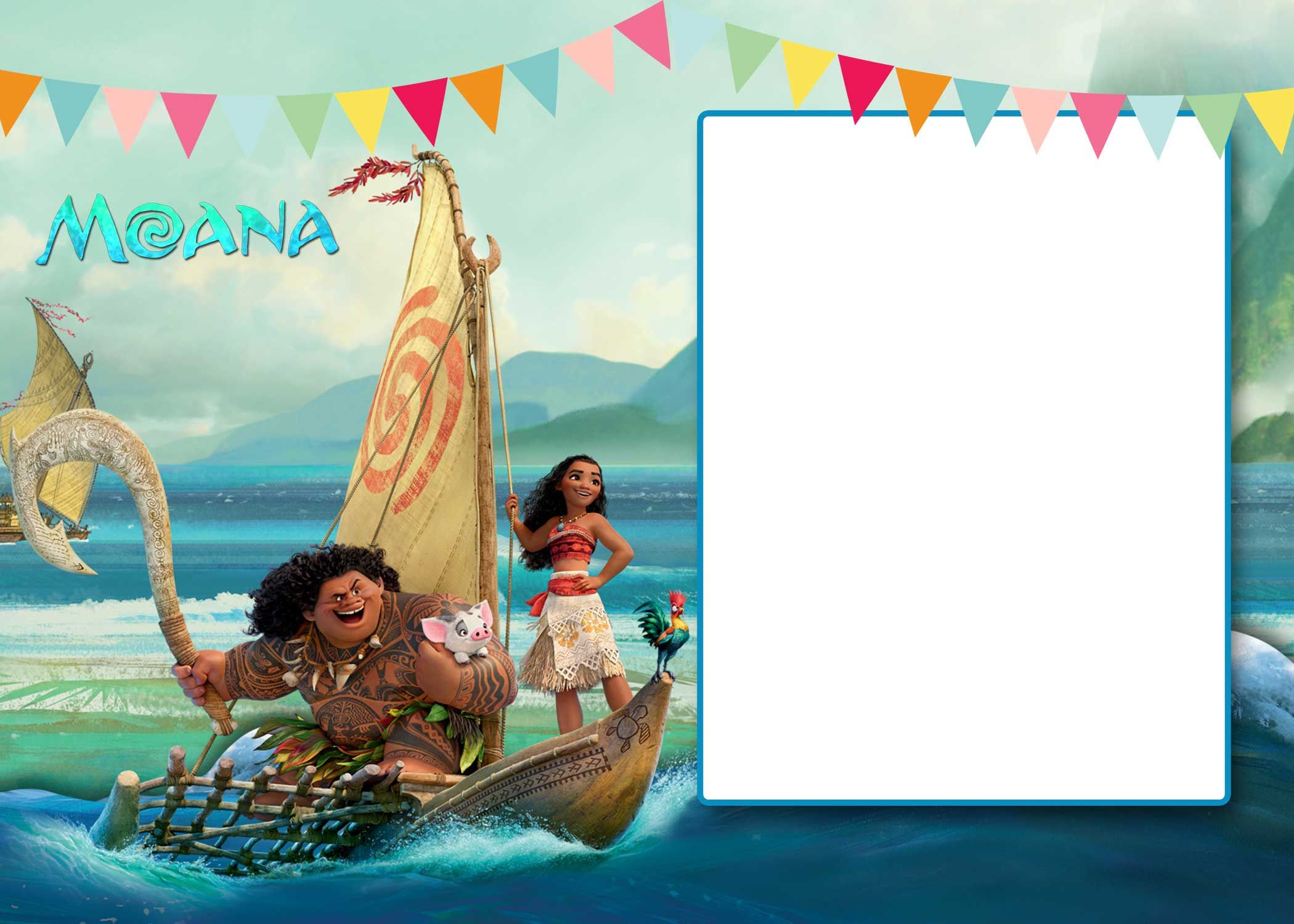 Free Free Printable Moana 1St Invitation Template | Bagvania - Free Printable Moana Invitations