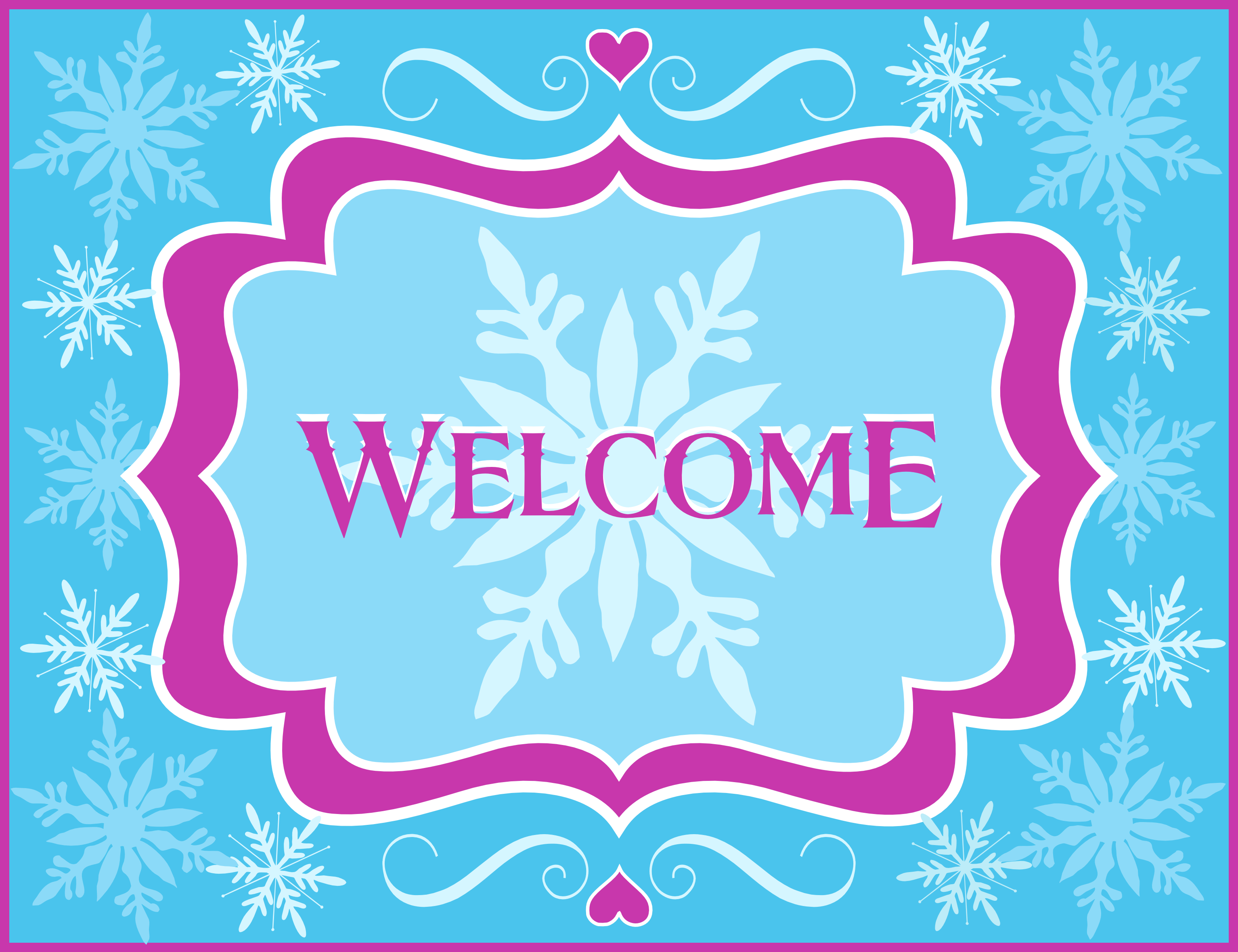 Free Frozen Party Printables From Printabelle | Catch My Party - Free Printable Welcome Cards