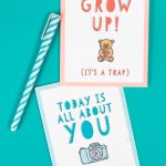Free Funny Printable Birthday Cards For Adults   Eight Designs!   Free Online Funny Birthday Cards Printable