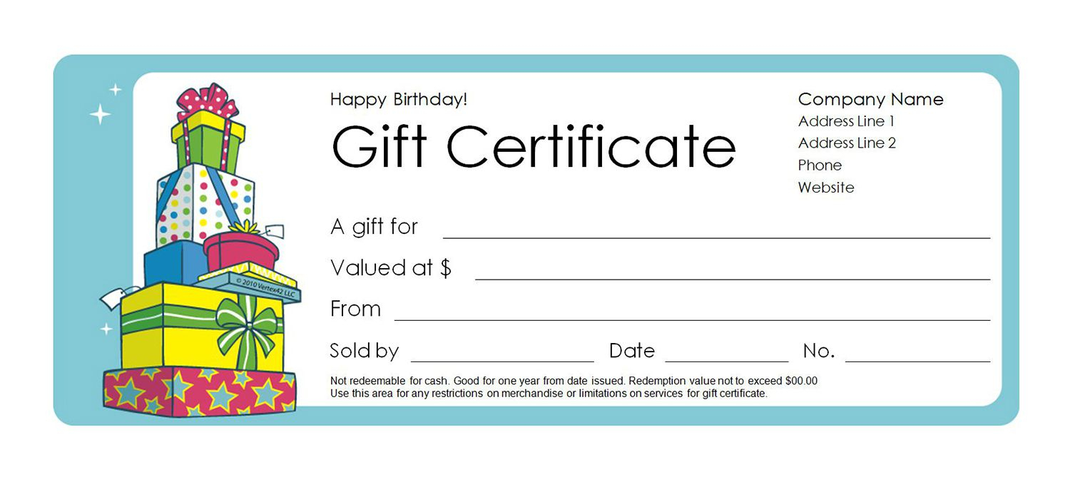 Free Gift Certificate Templates You Can Customize - Free Printable Blank Certificate Templates