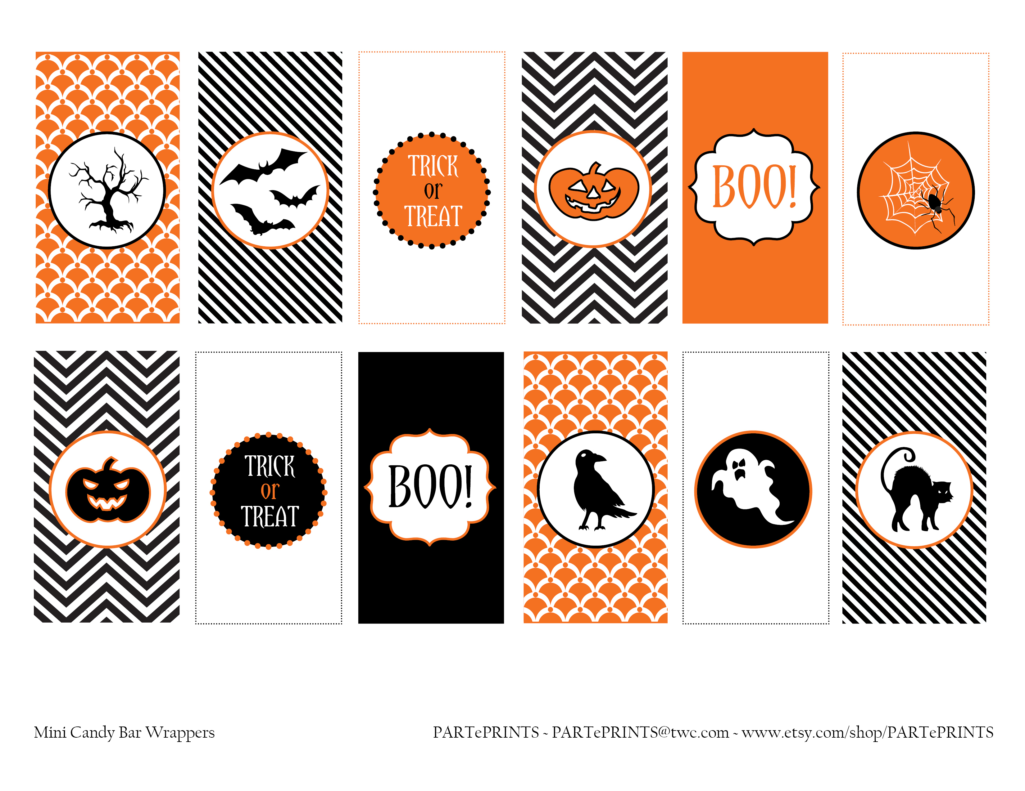 Free Halloween Printables From Parteprints | Catch My Party - Free Printable Halloween Party Decorations