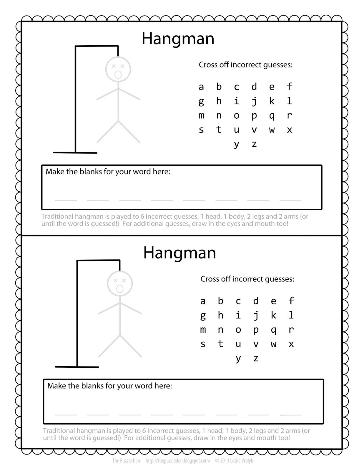 Free Hangman Template | Need To Print | Pinterest | Road Trip Games - Free Printable Word Winks
