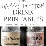 Free Harry Potter Drink Printables   Free Printable Butterbeer Labels