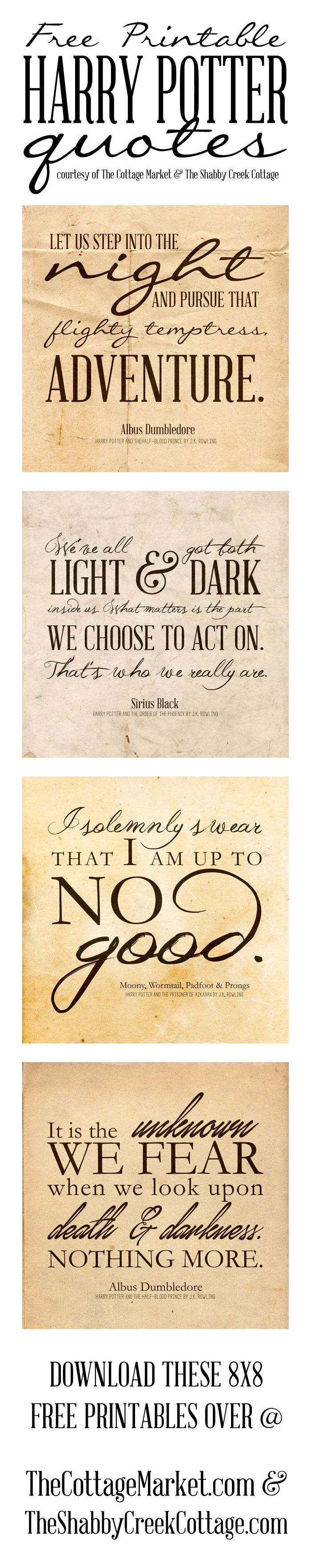 Free Harry Potter Quotes Printables - Free Harry Potter Printable Signs
