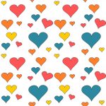 Free Hearts Pattern Paper. Would Be A Cute Idea For Above The Inside   Free Printable Wrapping Paper Patterns