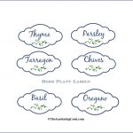 Free Herb Plant Labels For Mason Jars And Pots   The Gardening Cook   Free Printable Herb Labels