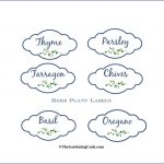 Free Herb Plant Labels For Mason Jars And Pots   The Gardening Cook   Free Printable Plant Labels