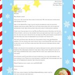 Free “Letter From Santa” Template For You To Download And Edit   Free Personalized Printable Letters From Santa Claus