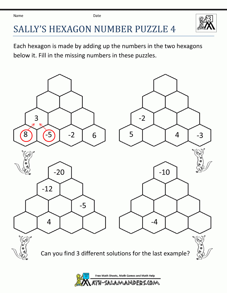 Free Math Puzzles 4Th Grade | Math | Pinterest | Maths Puzzles, 2Nd - Free Printable Math Puzzles