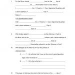 Free Minor (Child) Power Of Attorney Forms   Pdf | Word | Eforms   Free Printable Child Guardianship Forms