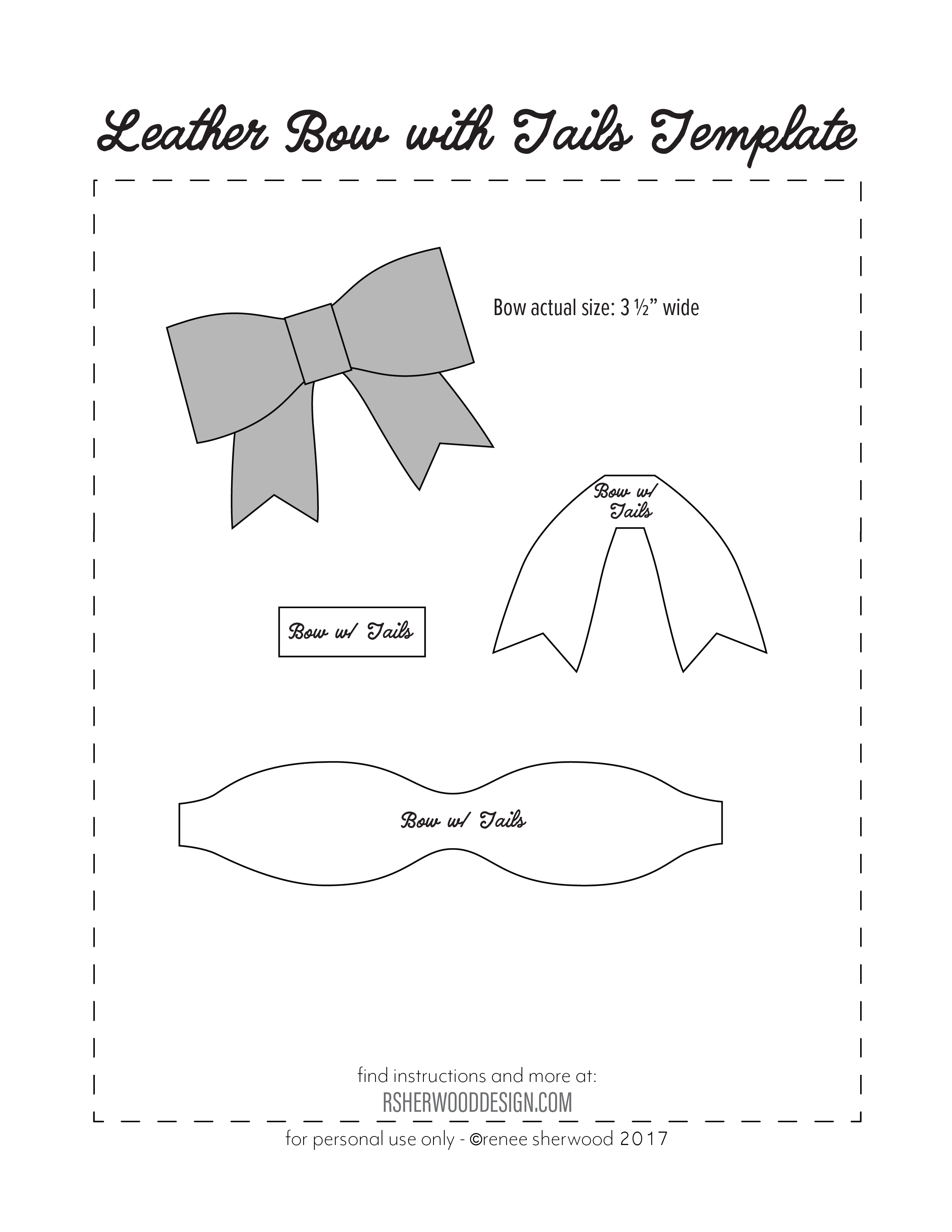 Cheer Bow Template Printable Free Free Printable