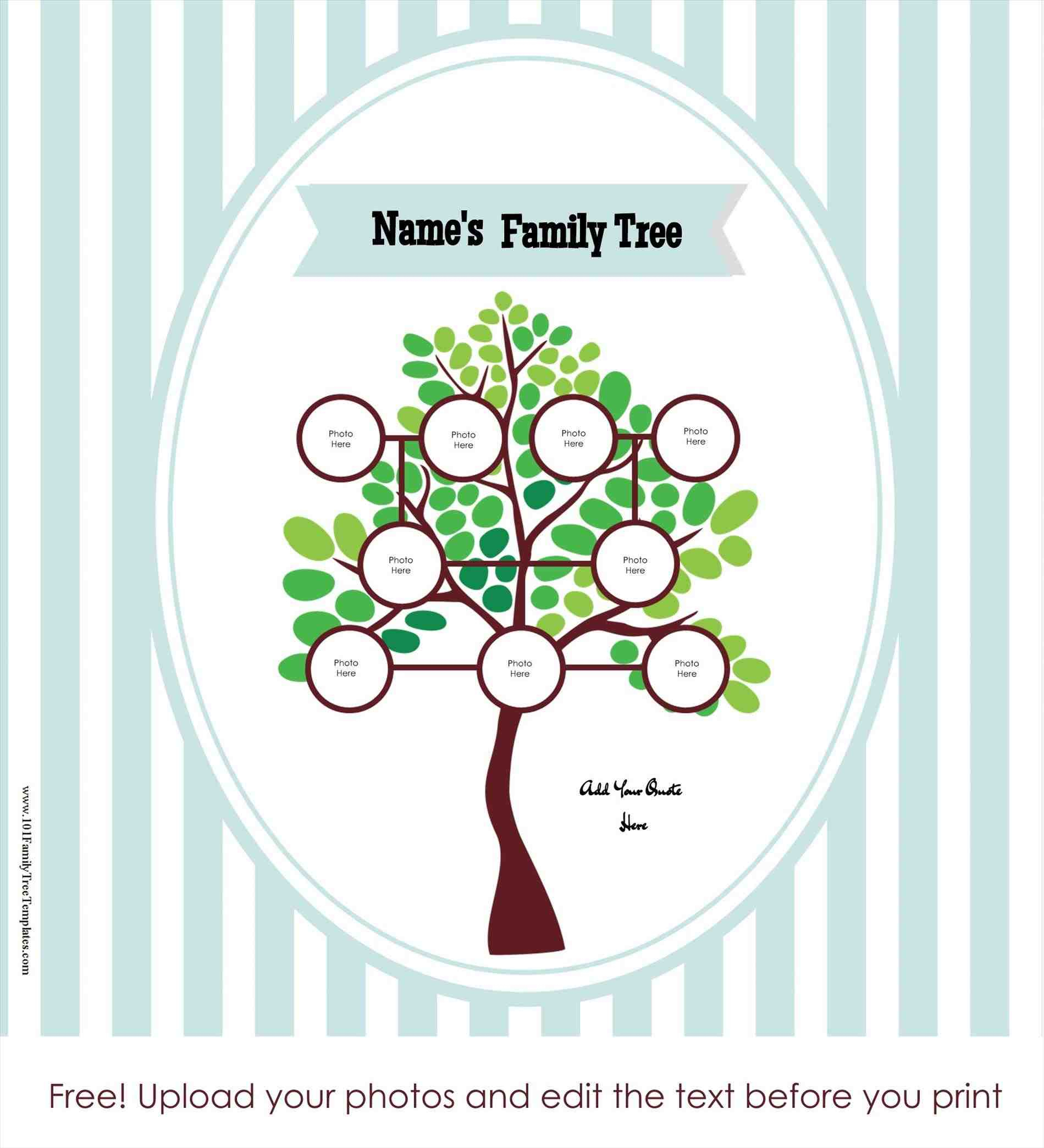 Family Tree Maker Free Printable