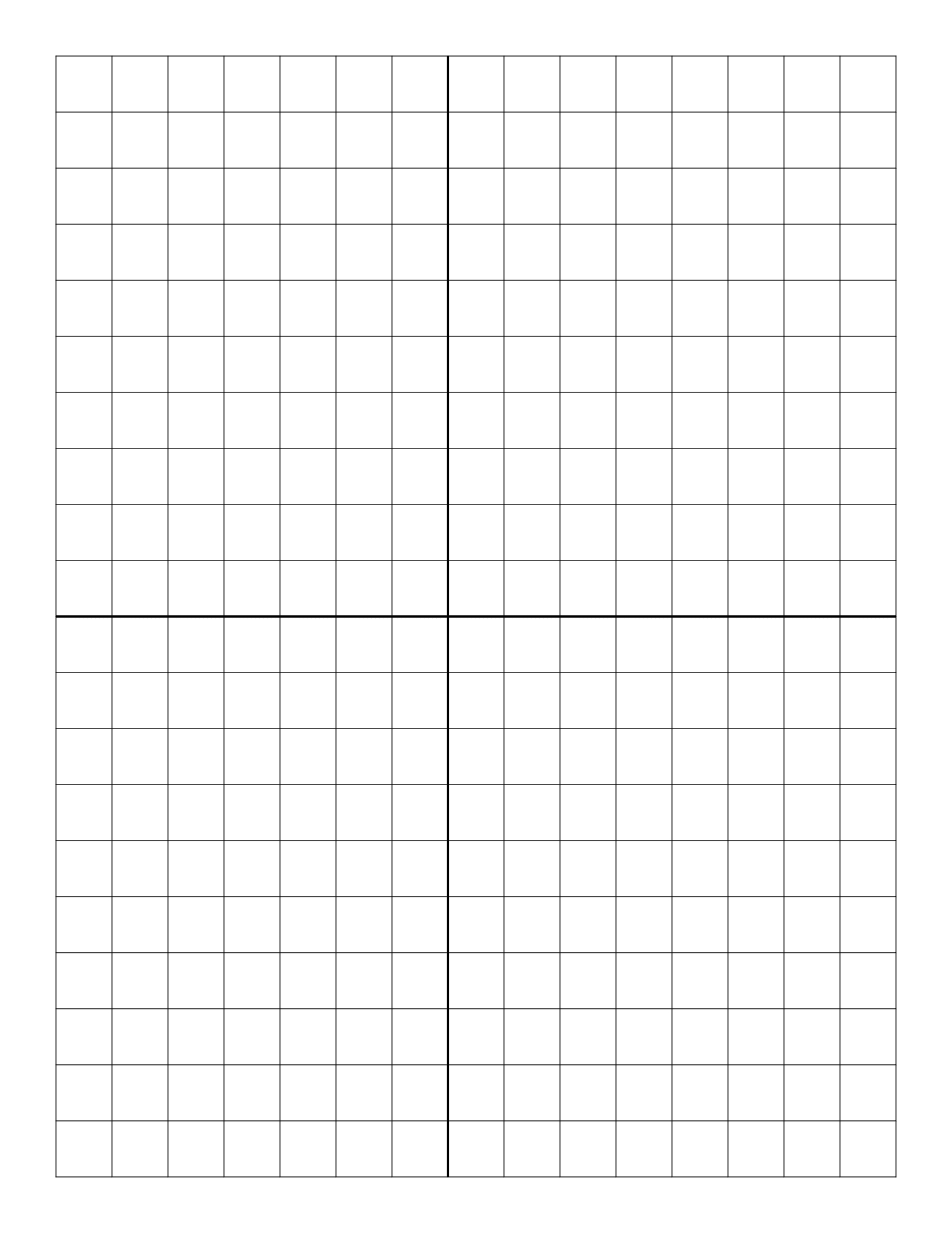 Free Online Graph Paper / Plain - Half Inch Grid Paper Free Printable