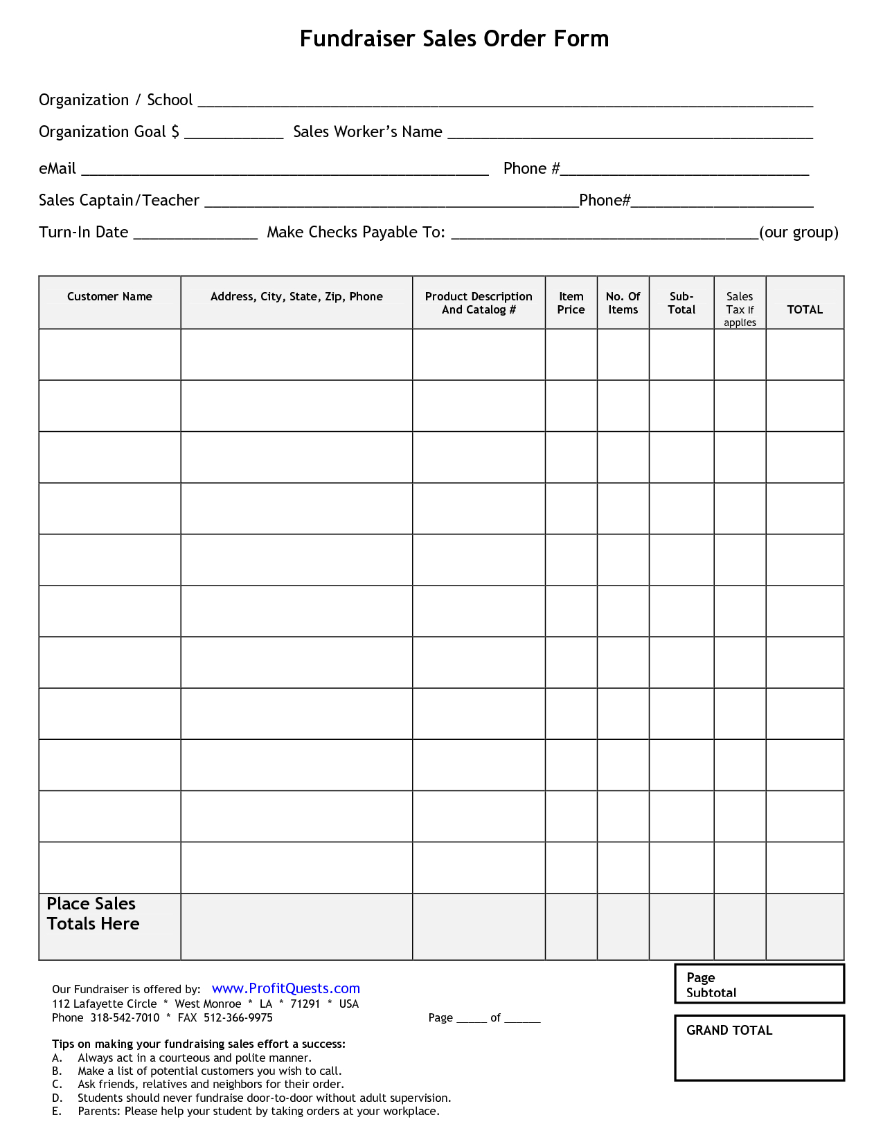 Free Order Form Template Word Printable Business Forms For - Free Printable Business Forms