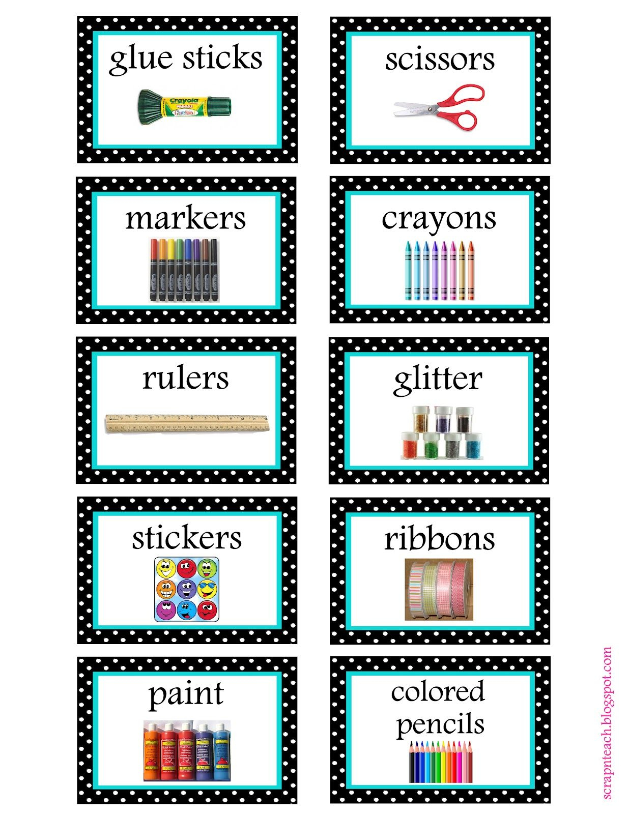 Free Organization Label Printables | Classroom Organization - Free Printable Classroom Labels With Pictures