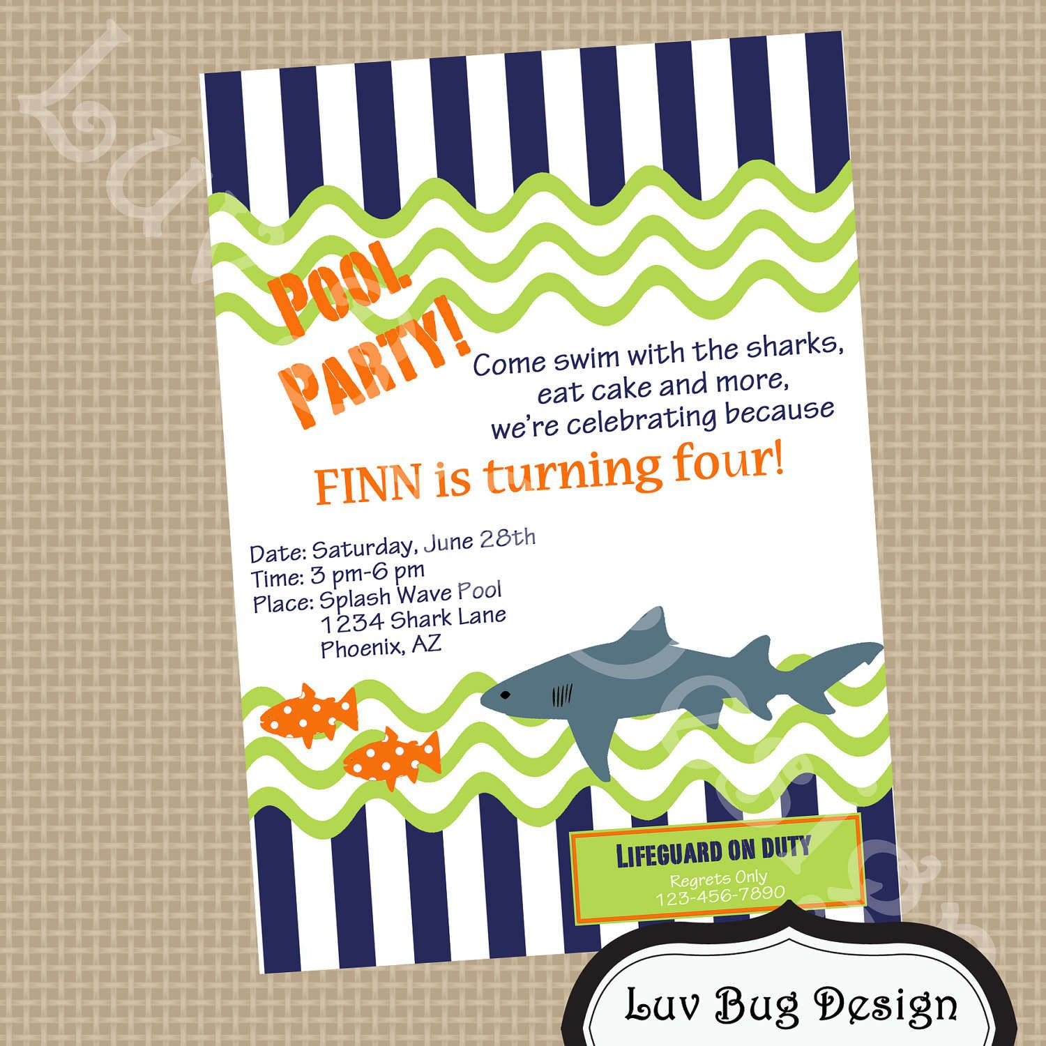 Free Party Invitation Templates | Free Printable Pool Party - Free Printable Pool Party Birthday Invitations