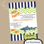 Free Party Invitation Templates | Free Printable Pool Party   Shark Invitations Free Printable