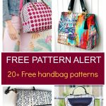 Free Pattern Alert: 20+ Handbag Sewing Patterns | On The Cutting   Handbag Patterns Free Printable