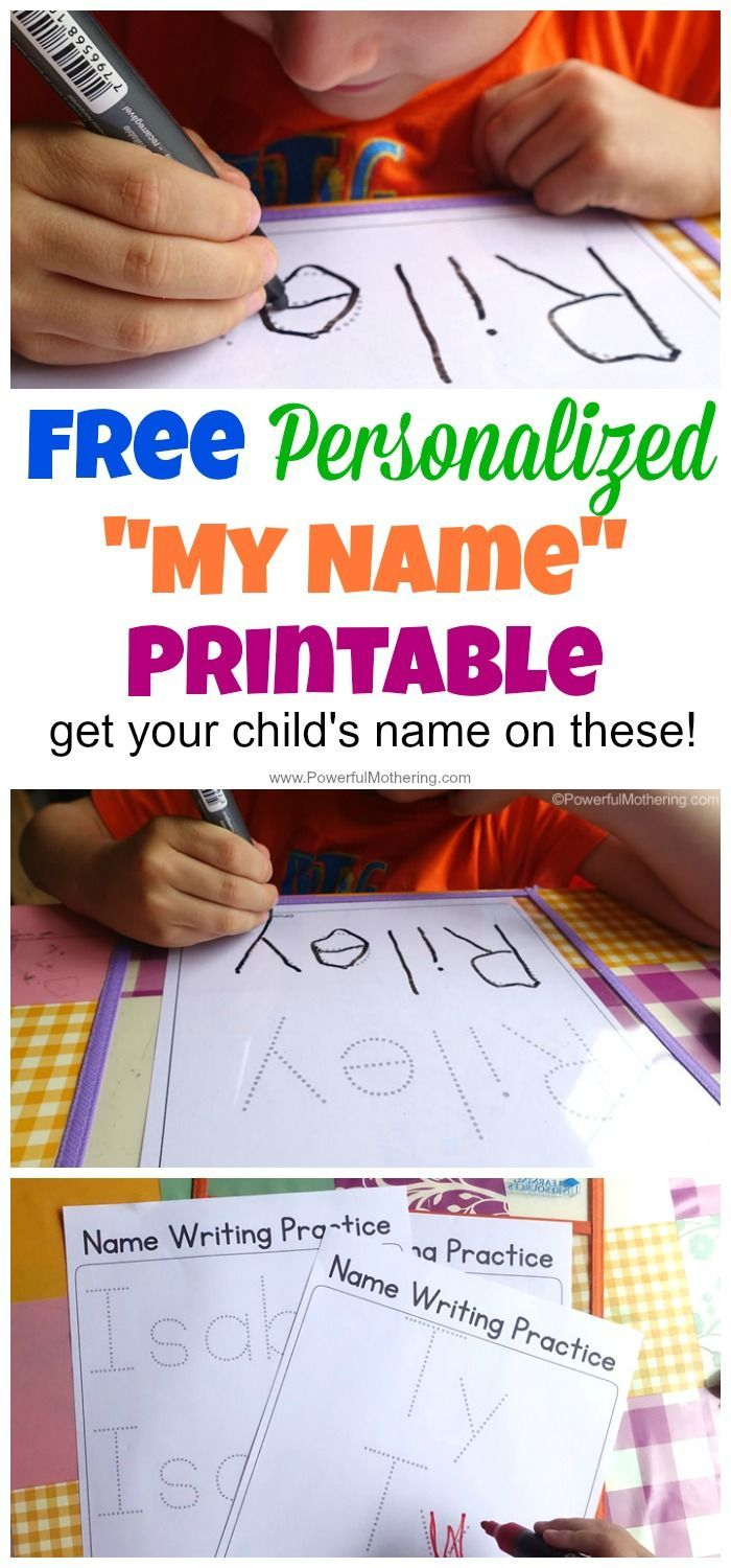 Free Personalized Printable With Your Childs Name On It To Practice - Free Printable Name Tracing
