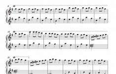 Free Piano Arrangement Sheet Music – Carol Of The Bells – Michael - Free Printable Music Sheets Pdf